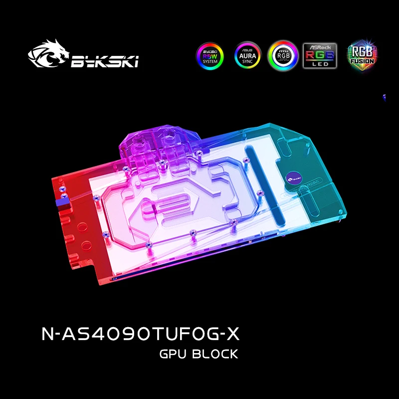 Rtx 4090 Water Block - บล็อกระบายความร้อน GPU Bykski สำหรับการ์ดจอ ASUS TUF