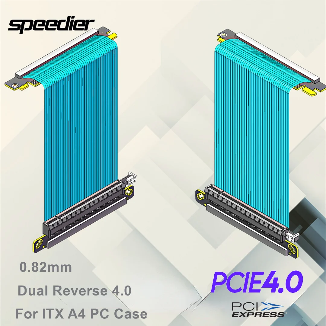 Itx Gpu Riser Pcie 4.0 16X - ย้อนกลับคู่ Pci-e 4.0 Riser สาย 185
