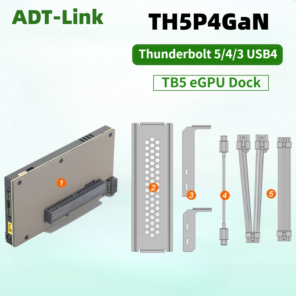 Gpu External Dock Egpu Thunderbolt 4 - TH5P4GaN แล็ปท็อป Thunderbolt 5/4 USB4 การ์ดจอภายนอก