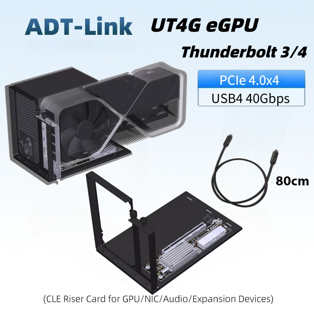 Gpu External Dock Egpu Thunderbolt 4 - แท่นเชื่อมต่อการ์ดจอภายนอก UT4G สำหรับ Thunderbolt 3/4 USB4