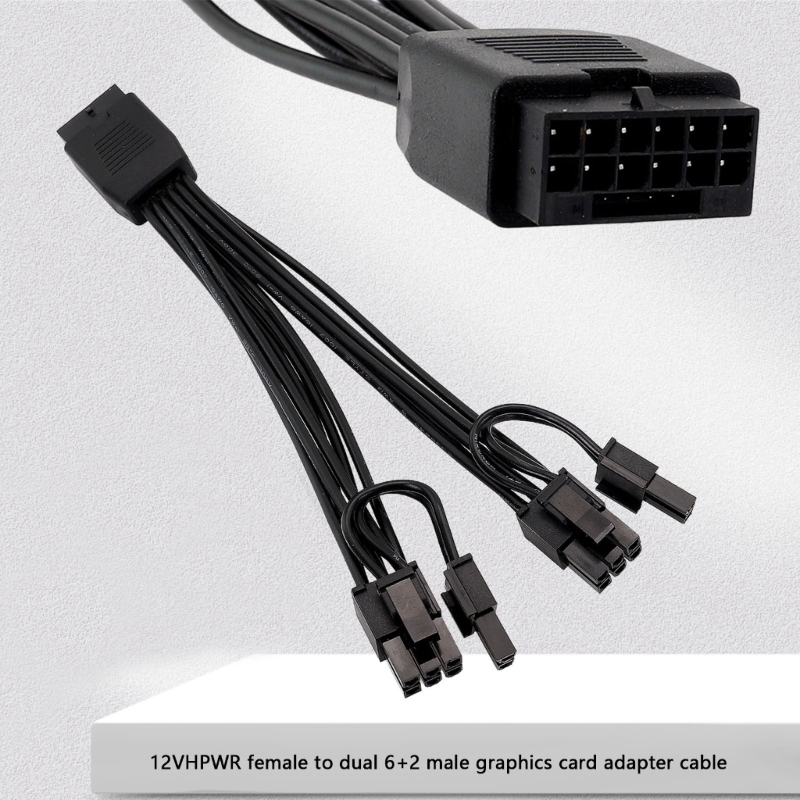 Dual 8Pin To 16Pin 12Vhpwr Cable - สายแปลง PCIe แบบ 16 พิน ตัวเมีย