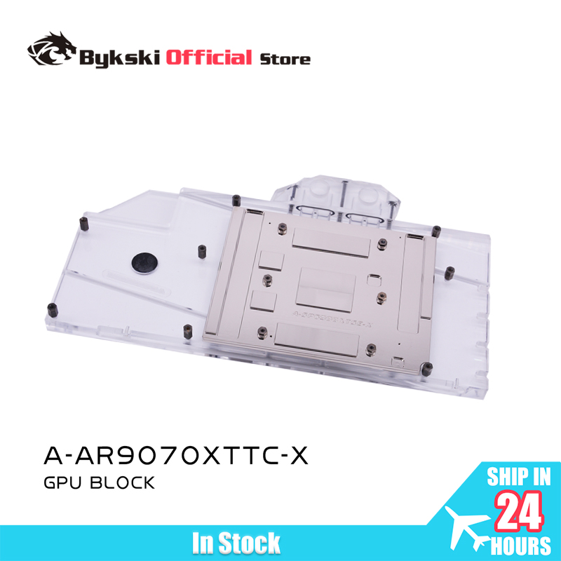 Rx 9070 Xt - บล็อก GPU Bykski A-AR9070XTTC-X สำหรับการ์ดแสดงผล ASRock