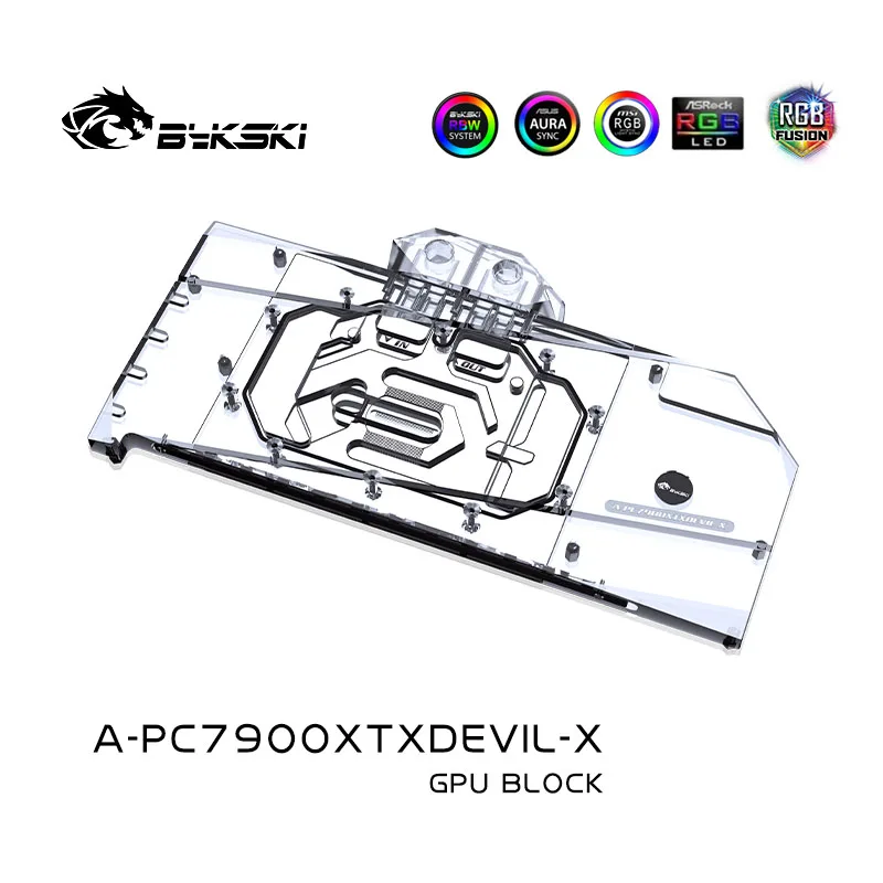 บล็อกน้ำระบายความร้อน GPU Byks - Rx 7900 Xtx 24Gb บทวิจารณ์และราคา
