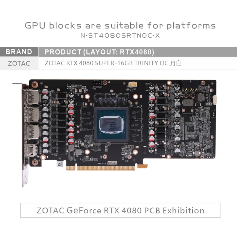 Bykski N-ST4080SRTNOC-X GPU บล - Rtx 4080 Super 16Gb บทวิจารณ์และราคา