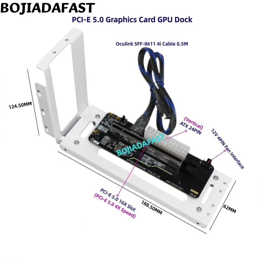การ์ดอะแดปเตอร์ PCI-E 5.0 16X  - Pcie 5.0 Gpu Riser Cable บทวิจารณ์และราคา