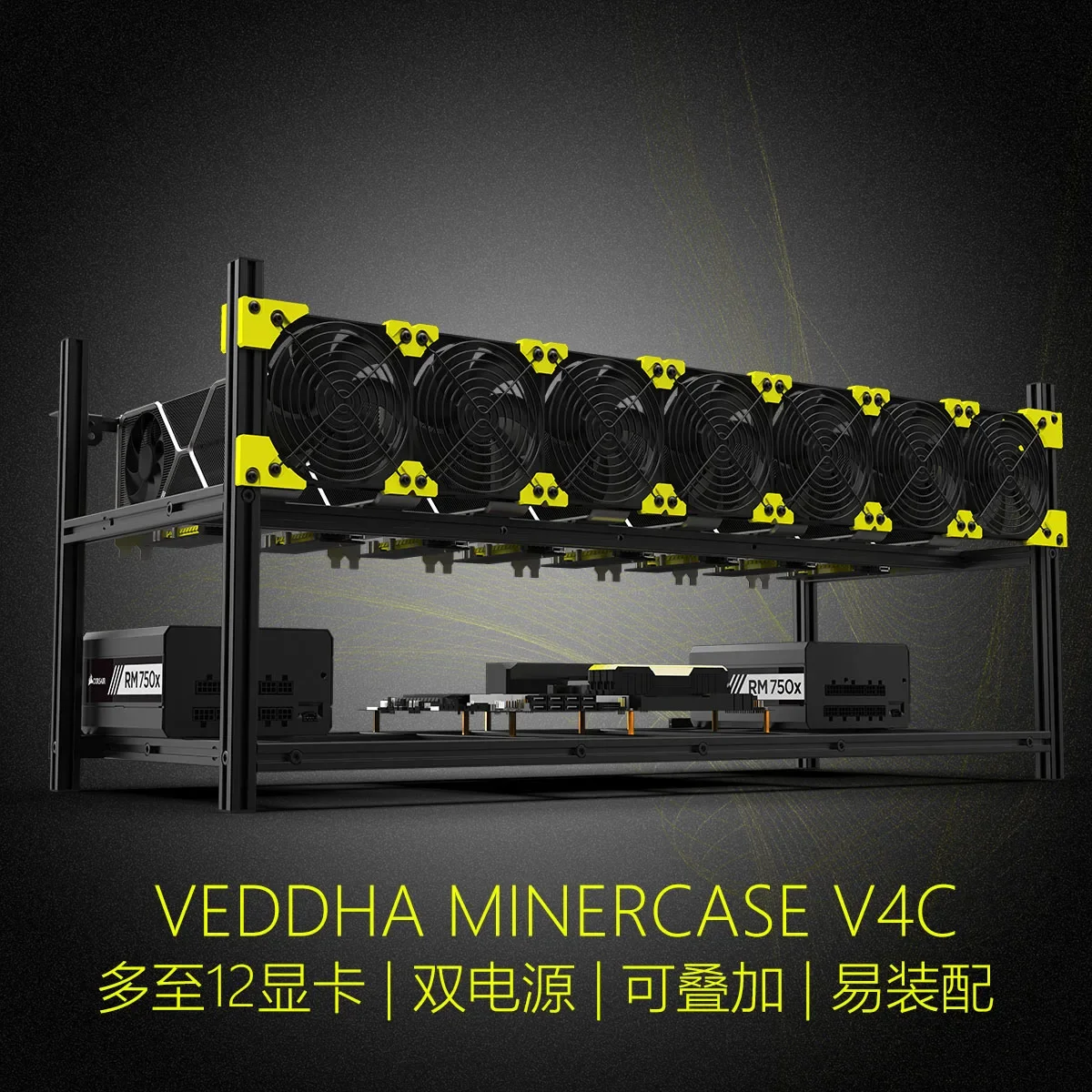 1 ชิ้น โครงเครื่องขุดเหมืองแบบ - Gpu Mining Rig Frame 8 Gpu บทวิจารณ์และราคา