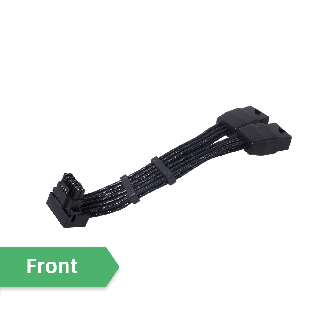 อินเทอร์เฟซ Upward PCIE 5.0 2X - Dual 8Pin To 16Pin 12Vhpwr Cable บทวิจารณ์และราคา