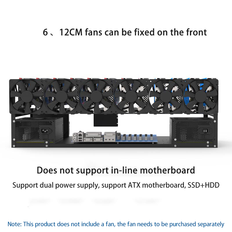 ขายึดการ์ดจอ 6/8/12 ตัว แบบโคร - Gpu Mining Rig Frame 8 Gpu บทวิจารณ์และราคา