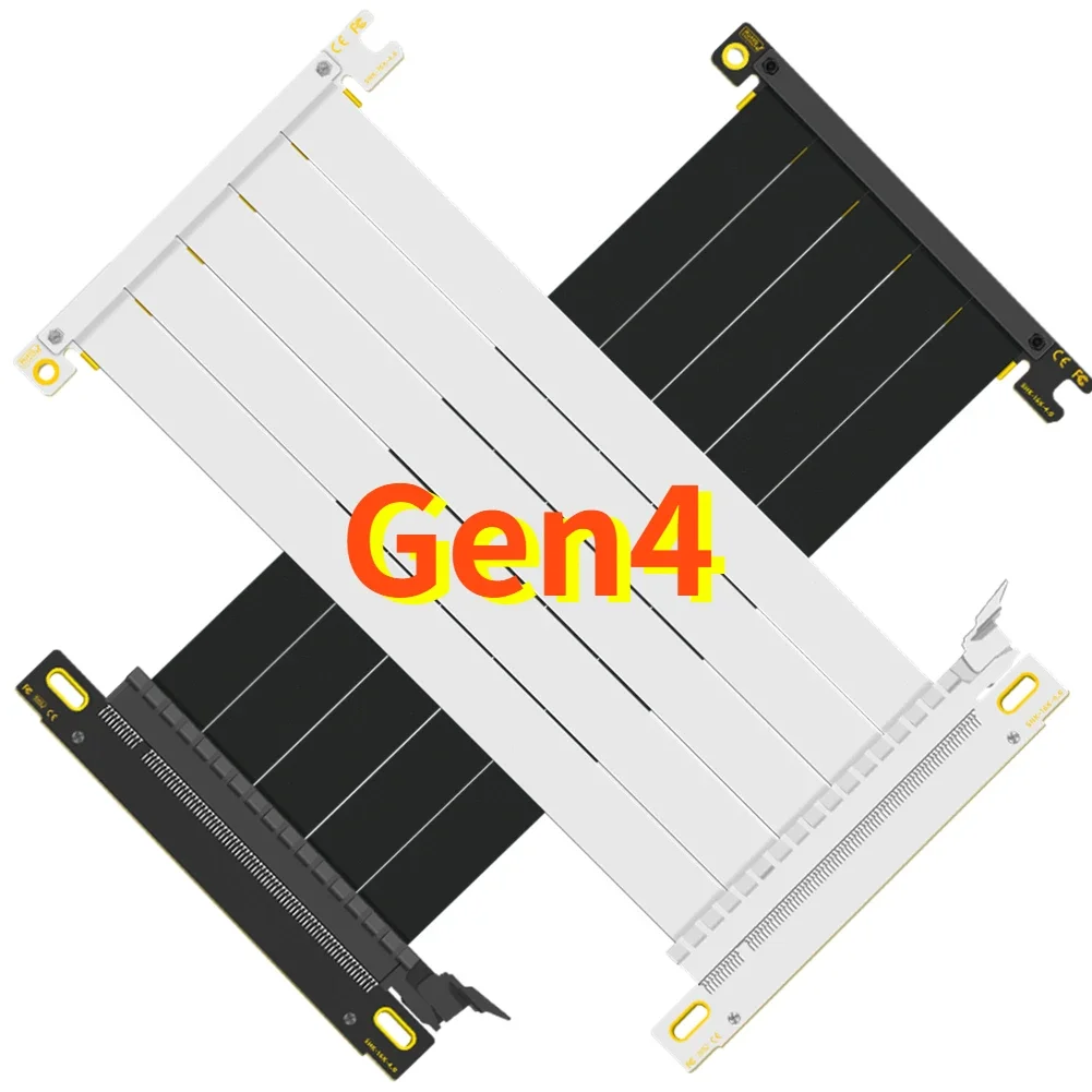 สีดำสีขาวคู่กราฟิก PCIe 4.0X16 - Itx Gpu Riser Pcie 4.0 16X บทวิจารณ์และราคา