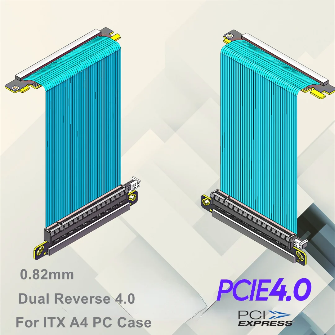 สายเคเบิล Riser Dual Reverse P - Itx Gpu Riser Pcie 4.0 16X บทวิจารณ์และราคา