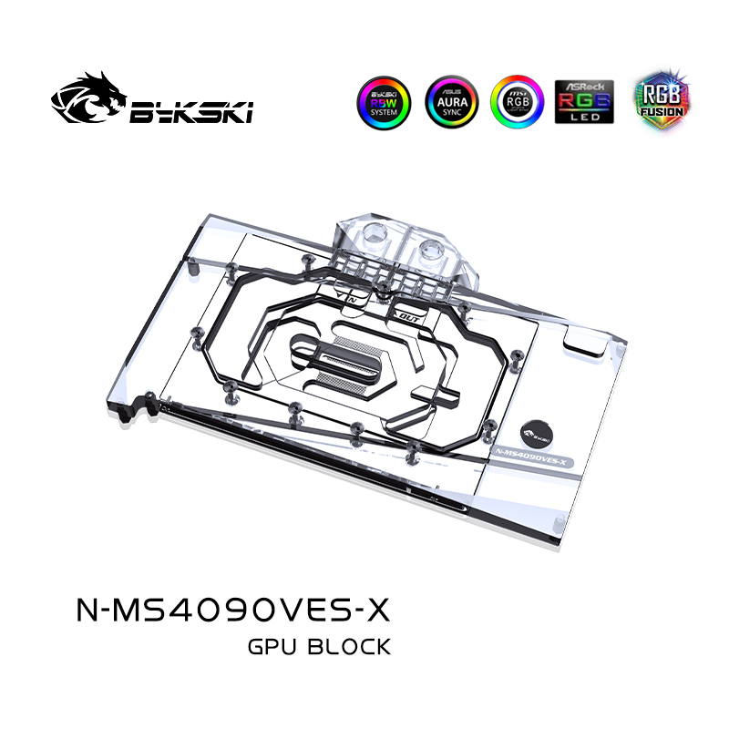 บล็อกการ์ดจอ Bykski N-MS4090VE - Rtx 4090 Water Block บทวิจารณ์และราคา