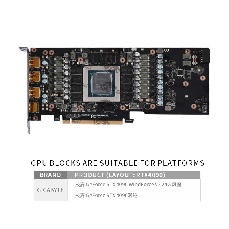 Bykski N-GV4090WF-X-V2 บล็อก G - Rtx 4090 Water Block บทวิจารณ์และราคา