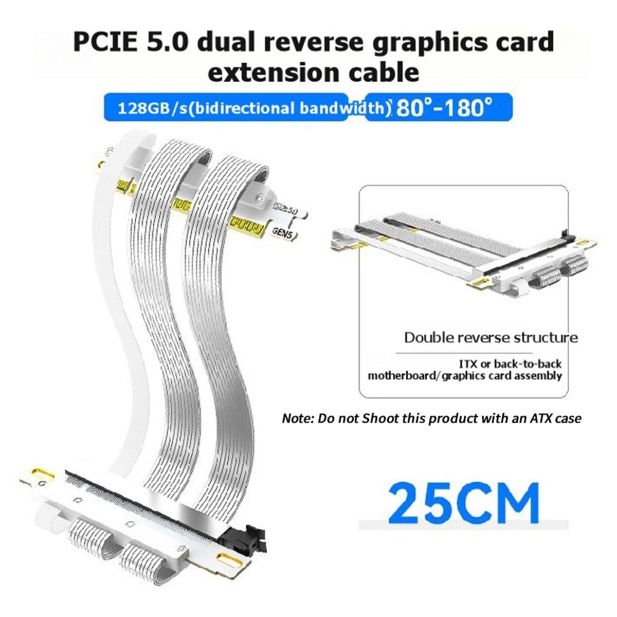 สายต่อขยาย L70A PCIe 5.0 X16 1 - Pcie 5.0 Gpu Riser Cable บทวิจารณ์และราคา